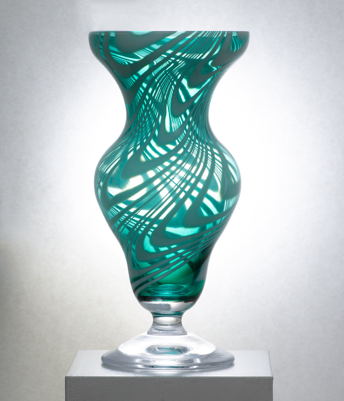 XANADU VASE NO. 22 - GREEN