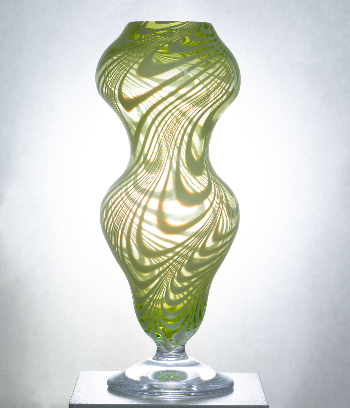 XANADU VASE NO. 28 - LIME GREEN