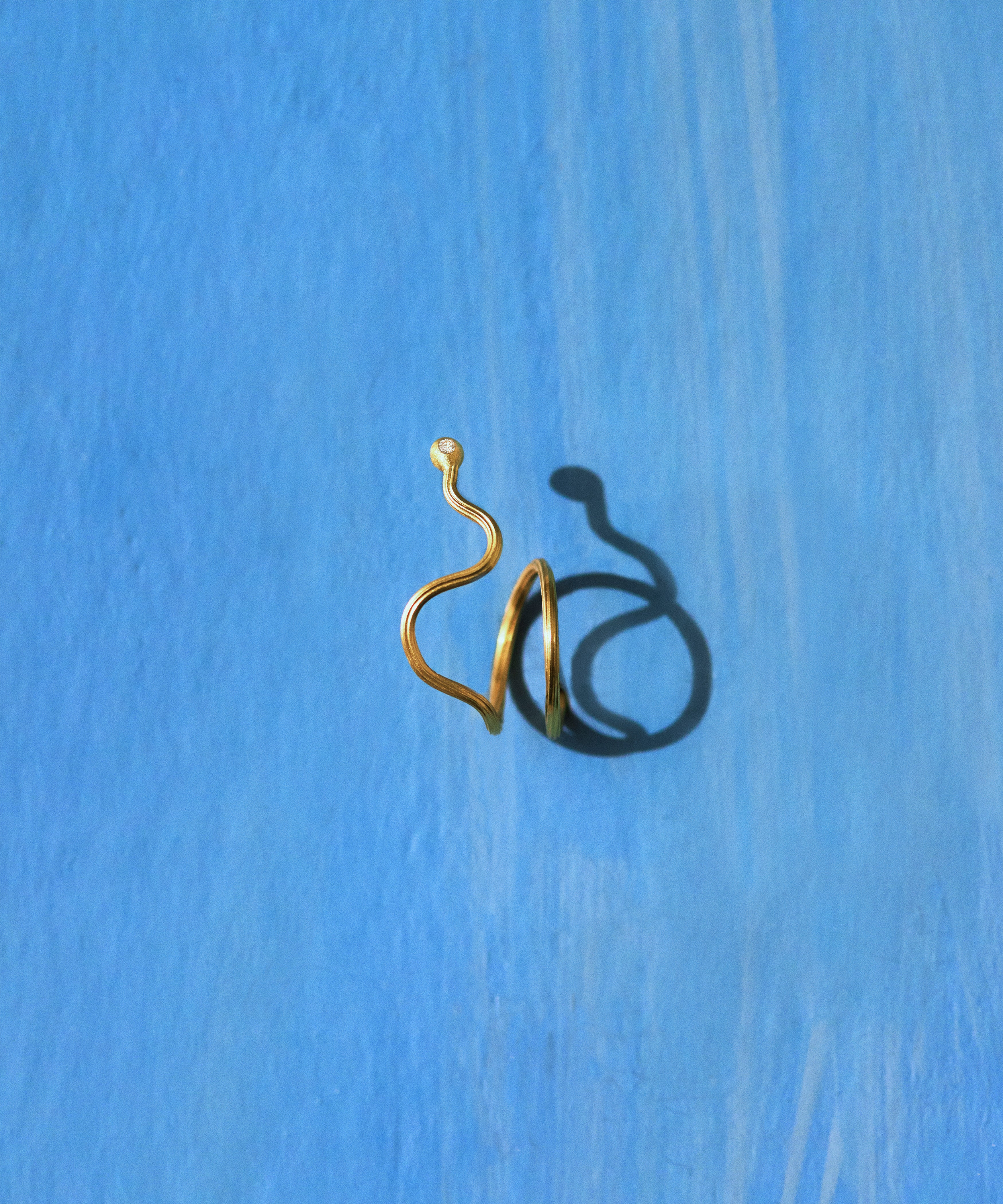 BIG IRIS EARRING